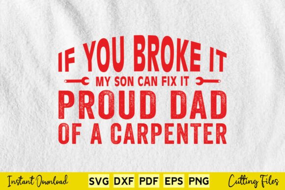 A Carpenter SVG Design for Crafts & Commercial Graphics
