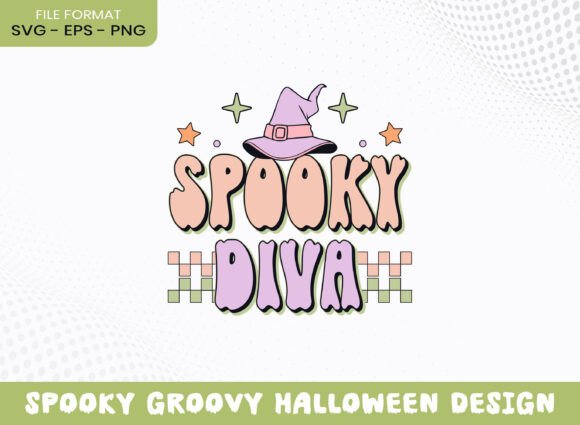 A Groovy Halloween Graphic Asset for Crafts and Marketing