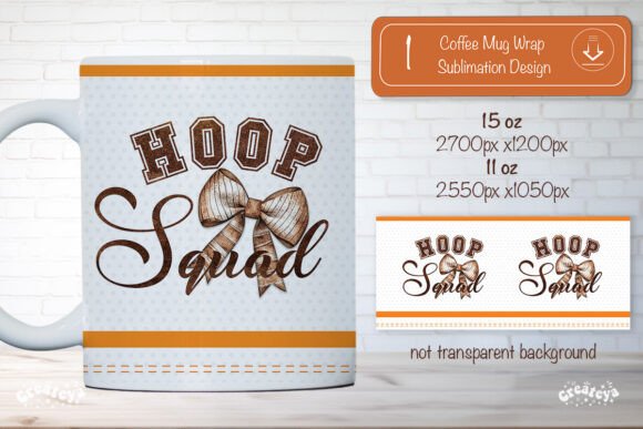 Basketball Mug Graphics for Sports Craft Branding