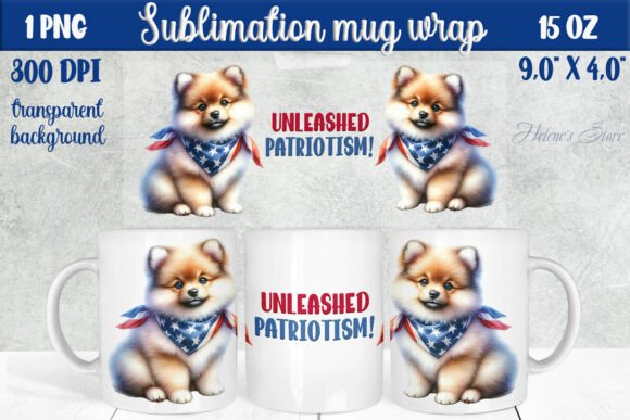 Cute American Dog Mug Wrap: A Designer's Review