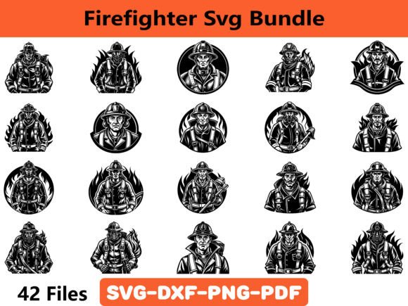 Firefighter SVG Bundle for Creative Crafts and Graphics
