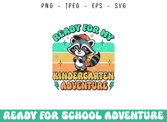 Kindergarten School Adventure Retro SVG for Modern Crafts & Graphics
