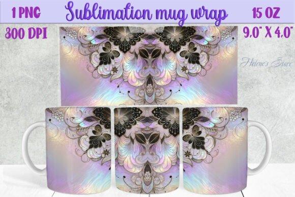 Lilac Floral Pearl Mug Wrap: A Crafts & Graphics Review