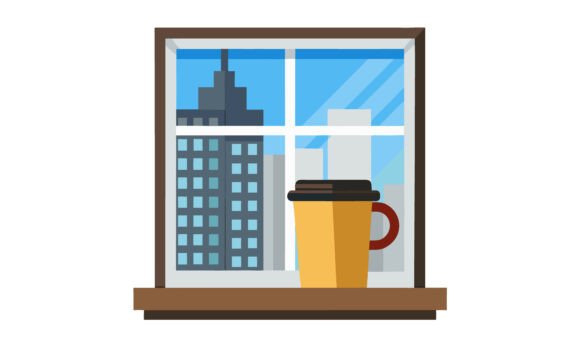 Silhouette Coffee Mug Window Graphics for Crafts