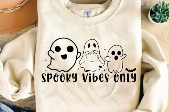 Spooky Vibes Only SVG Design for Crafts & Graphics