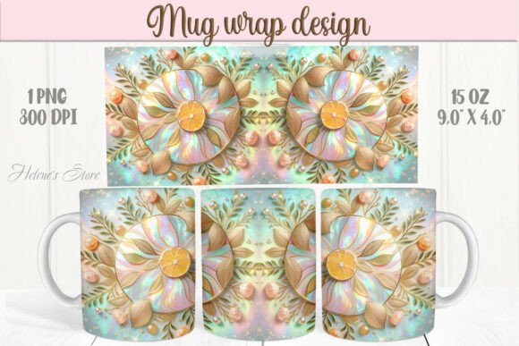 Summer Fruits Pattern Mug Wrap: A Design Review for Brands